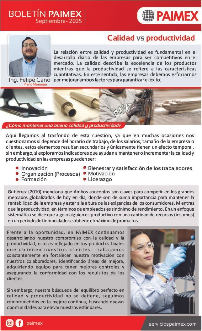 Boletín PAIMEX Septiembre 2025 (PDF)